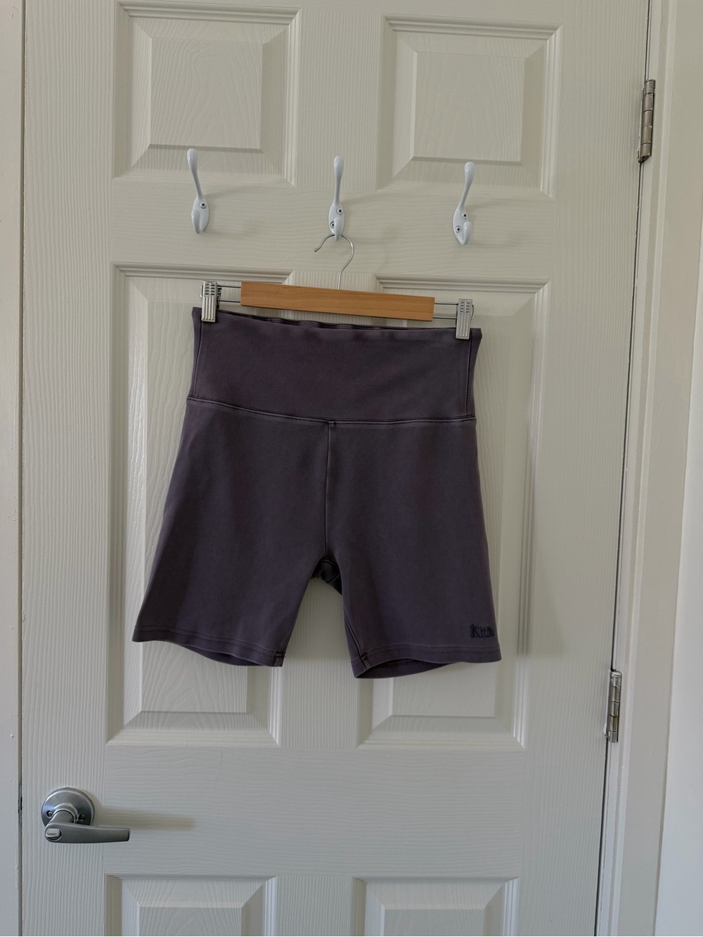 Kith Women's High-Waist Bike Shorts in Dark purple